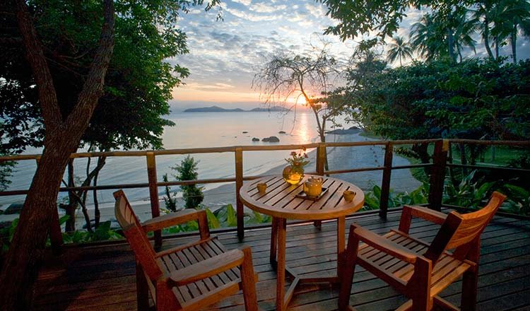 The Incredible Story Behind Thailand's Award-Winning Spa 4 Sunset at Kamalaya overlooking the sea