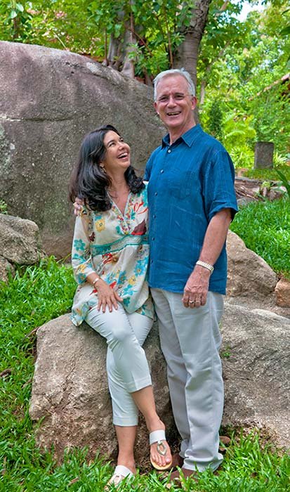 The Incredible Story Behind Thailand's Award-Winning Spa 6 Kamalaya's co-founders Karina Stewart with her husband John Stewart