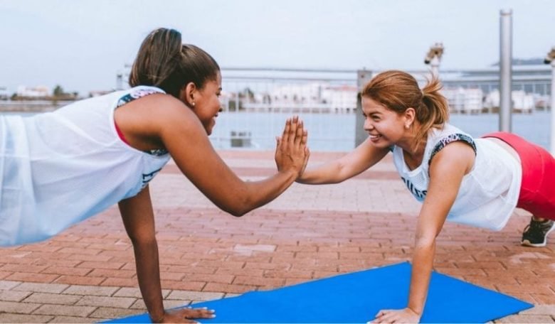 A sport partner is gonna push you  when you're down