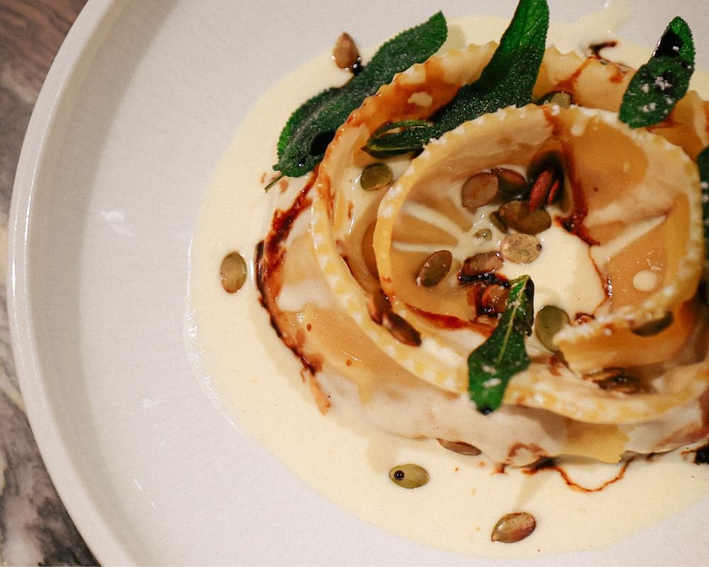 Girella Ravioli pasta Reese's White Chocolate Peanut Butter Cup Pasta