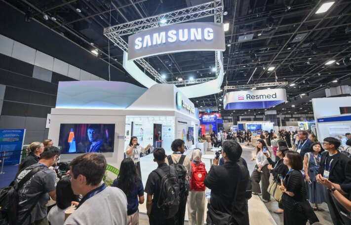 Samsung's impressive stand at the 2025 World Sleep Congress in Singapore